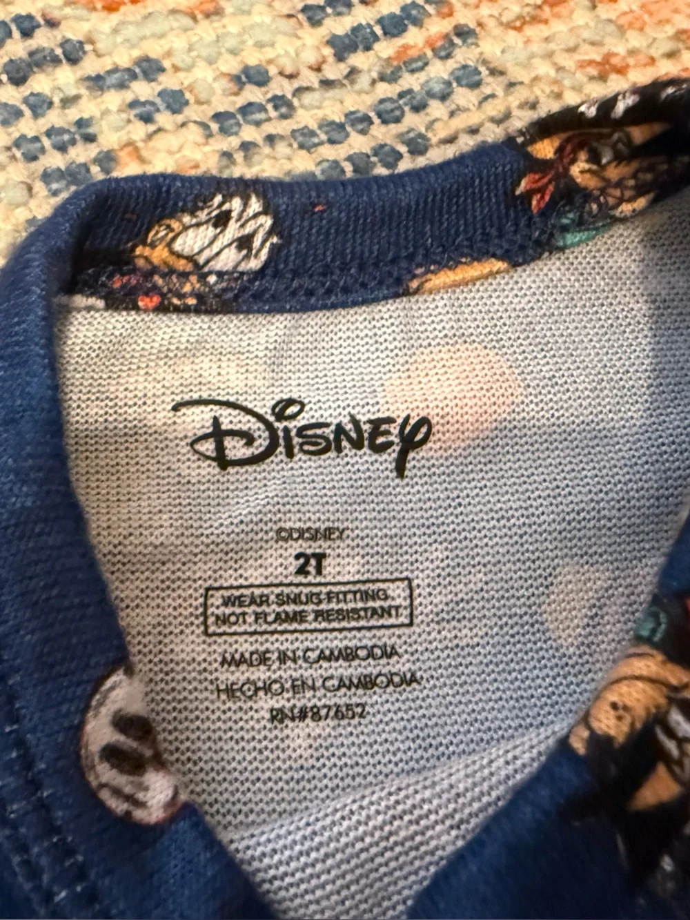 Disney Halloween Toddler Pajamas